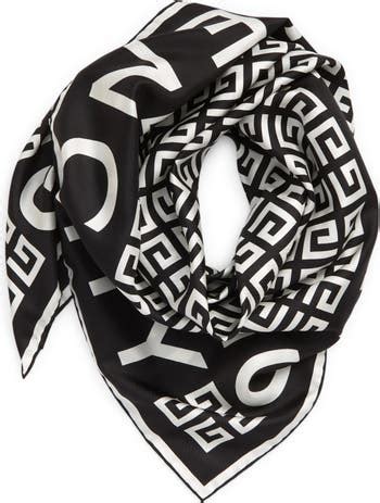 givenchy large silk cobalt solid scarf|Givenchy twilly.